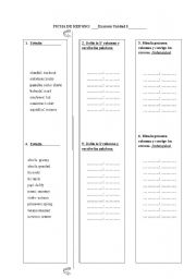 English Worksheet: self-assessment worksheet