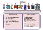 English worksheet: Clothes