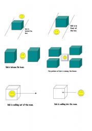 English Worksheet: Prepositions of place