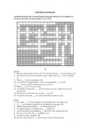 Business Vocabulary - Crossword Puzzle
