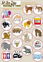 English Worksheet: At the zoo  vocabulary, comprehension, grammar (past simple  regular, irregular, to be) [11 tasks] KEYS INCLUDED ((5 pages)) ***editable
