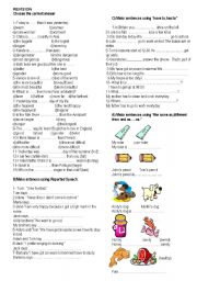 English Worksheet: REVISION FOR THE 7.GRADE