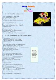 English worksheet: My way