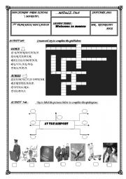 English Worksheet: AT THE AIRPORT