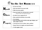 English worksheet: In The Art Room