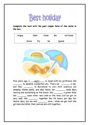 English Worksheet: Best holiday