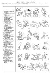 English Worksheet: ADJECTIVES IN PHRASES ACTIVITIES + KEY ANSWER