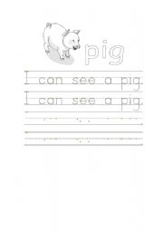 English worksheet: I can see