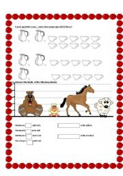 English Worksheet: measurement