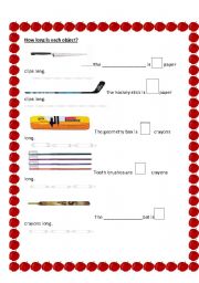 English Worksheet: Measurement 1