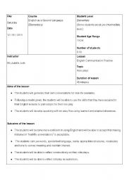 English worksheet: Everyday Communication Practice