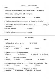 English worksheet: grammar