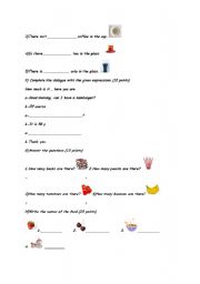 English worksheet: 5th grade quiz paper