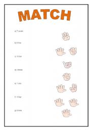 English worksheet: Numbers