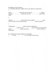 English Worksheet: past simple and past continuous