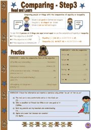 English Worksheet: COMPARING - Step3