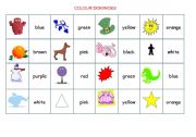 English Worksheet: Colour Dominoes