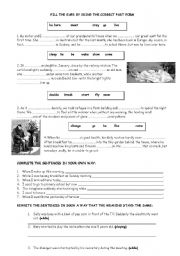 past tense handout