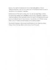 English Worksheet: Beirut