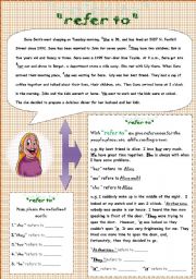 English Worksheet: refer to