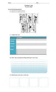 A Comic Strip - Practical Task