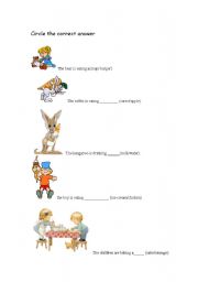 English worksheet: verbs