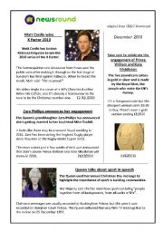 English Worksheet: NEWS IN THE UK n3 (December 2010)