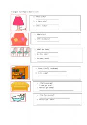 English Worksheet: A worksheet  on furniture