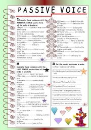 PASSIVE VOICE (PRESENT SIMPLE & PAST SIMPLE )