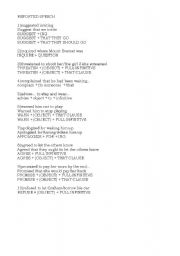 English Worksheet: REPORTED SPEECH PATTERNS