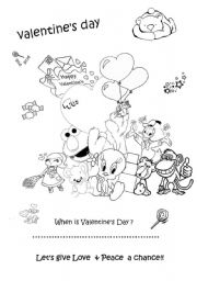 English Worksheet: work of love