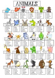 English Worksheet: animal