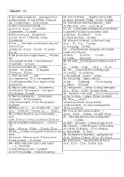 English Worksheet: Test