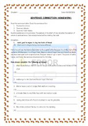 English Worksheet: Error correction