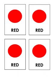 English Worksheet: Colour Snap Cards