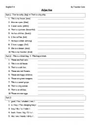 English Worksheet: Adjective