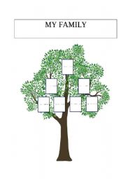 English Worksheet: Family Tree