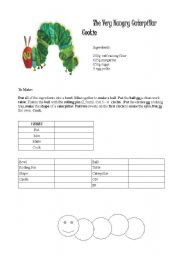 English Worksheet: The Very Hungry Caterpillar