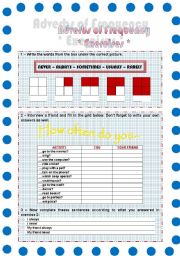 English Worksheet: Exercises - Adverbs of Frequency