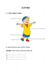 English worksheet: CLOTHES