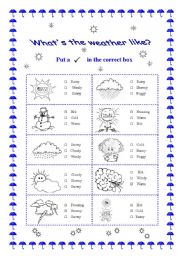 Whats the weather like?