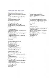 English Worksheet: only girl in the world 