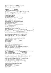 English Worksheet: Song about bullying