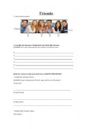 English worksheet: FRIENDS