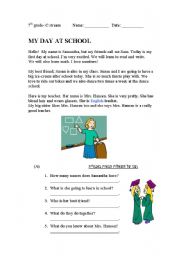 English Worksheet: a reading task for beginners 