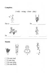 English worksheet: test