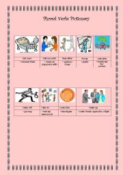 English Worksheet: Phrasal Verbs Pictionary (2/2)