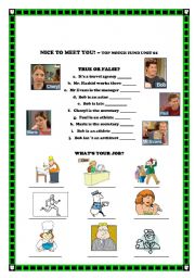 English Worksheet: Top Notch - jobs