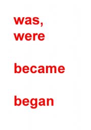 English Worksheet: Verbs in Past