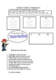 English Worksheet: Present Simple